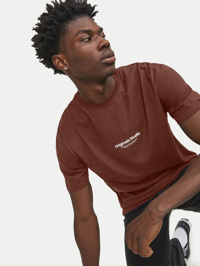 Jack&Jones Jack&Jones Majica Vesterbro 12240121 Rjava Relaxed Fit