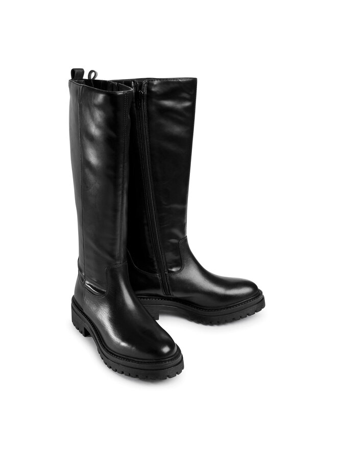 Geox Kozačky ve vojenském stylu Geox D Iridea C D04HRC 05443 C9999 Černá