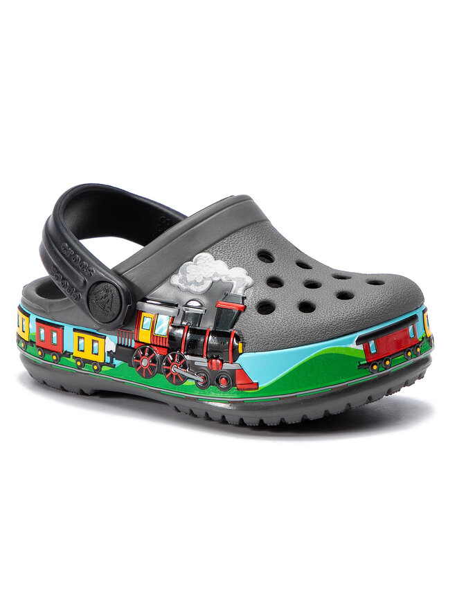 Crocs Чехли Crocs Crocsfl Train Band Clog K 205516 Сив