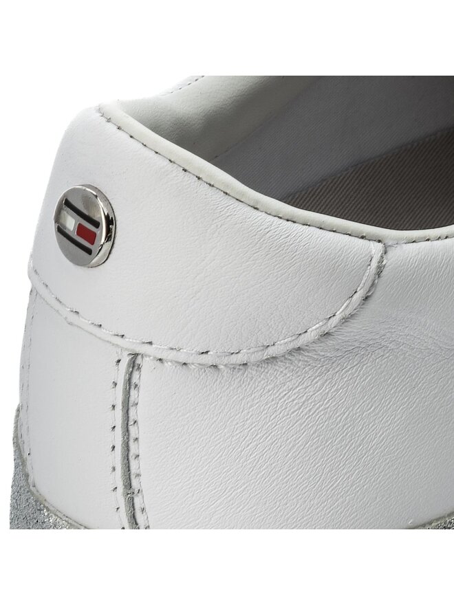 Tommy Hilfiger Sneakers Tommy Hilfiger Sparkle Outsole Glitter Sneaker FW0FW02798 Weiß