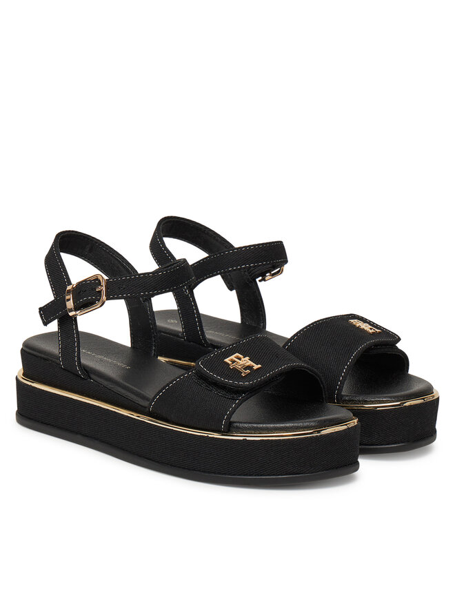 Tommy Hilfiger Sandały Tommy Hilfiger T3A2-33788-1828 S Czarny