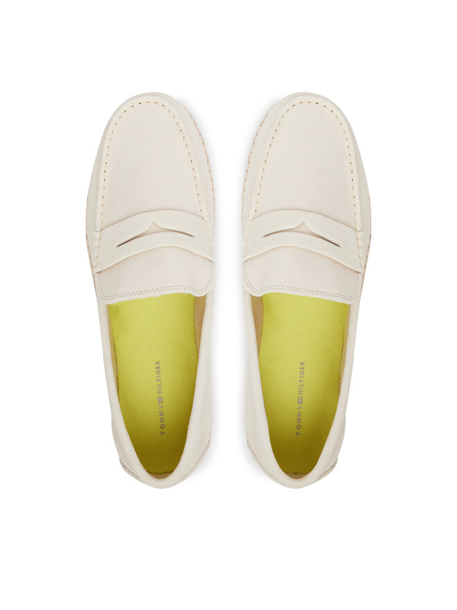 Tommy Hilfiger Espadrilles Tommy Hilfiger Flexible Hilfiger Sde Espadrille FM0FM05794 Écru