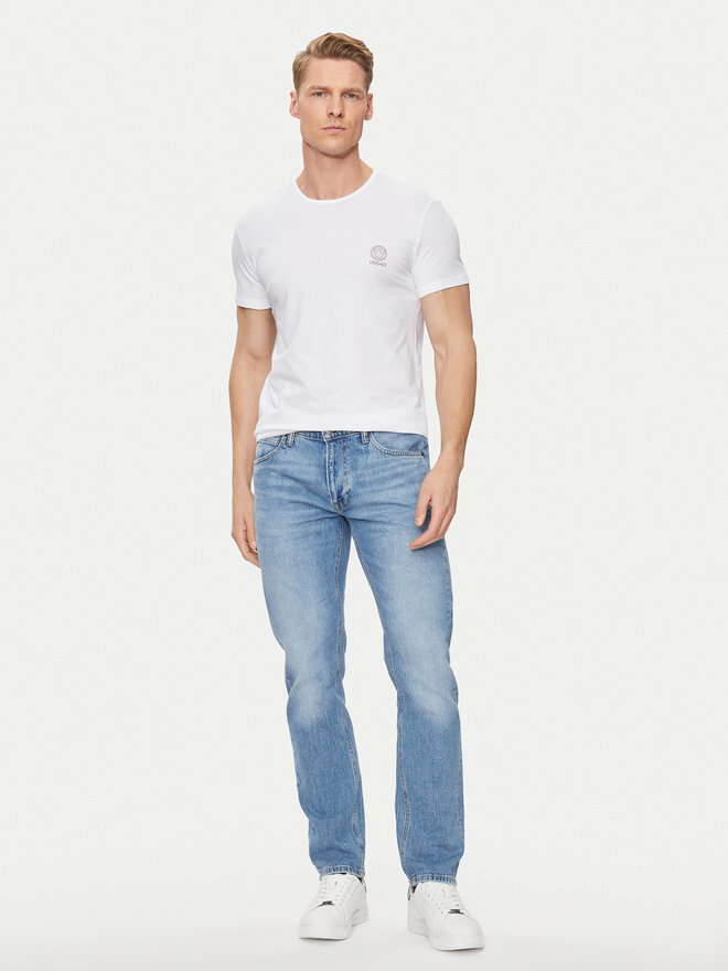 Versace Versace Marškinėliai Medusa AUU01005 Balta Slim Fit