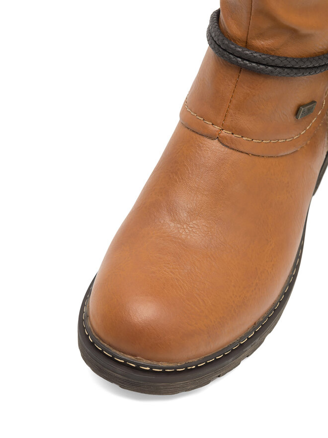 Rieker Kozačky Rieker Z4758-24 Hnědá