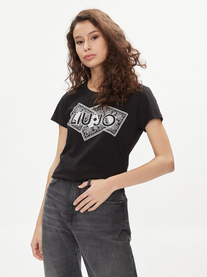 Liu Jo Liu Jo T-Shirt MA4340 JS923 Μαύρο Regular Fit