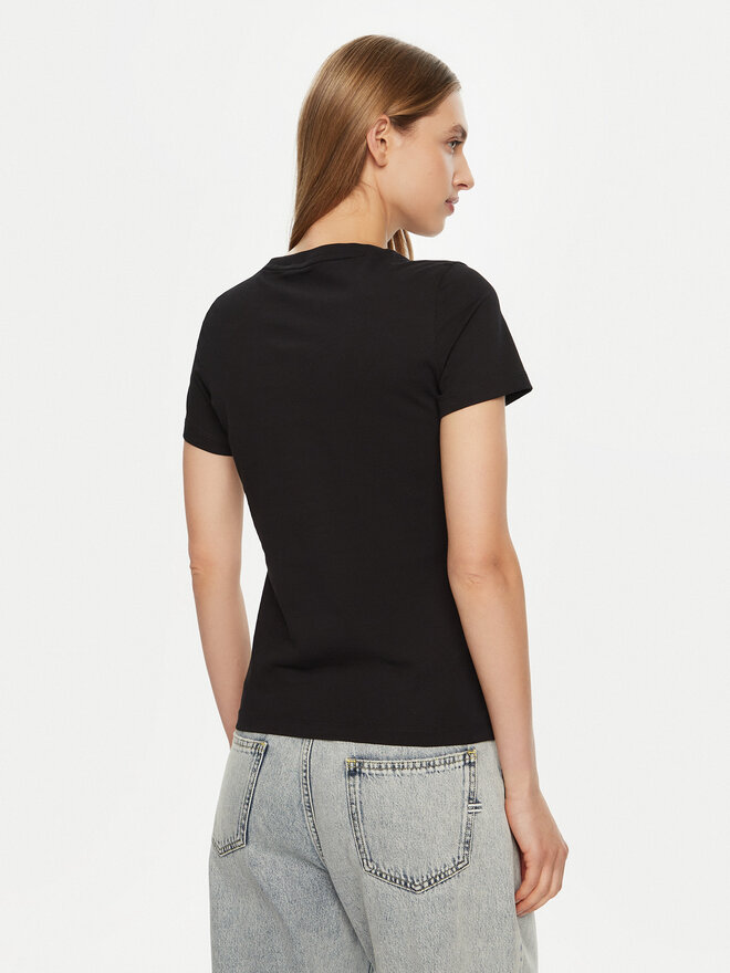 Guess Guess Marškinėliai W5RI10 I3Z14 Juoda Regular Fit