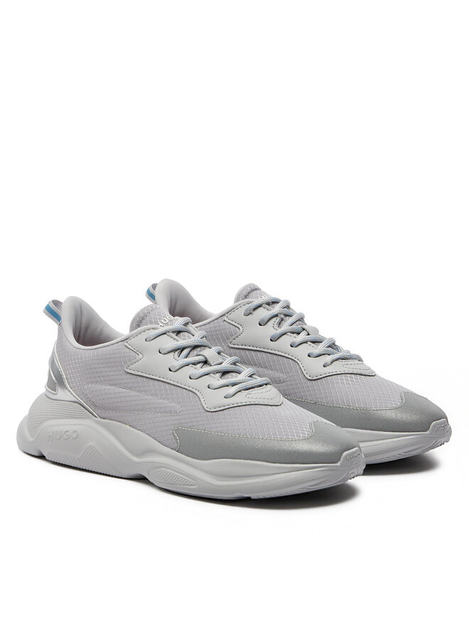 HUGO Sneakers Hugo Leon Runn Ripstop 50517154 Silberfarben