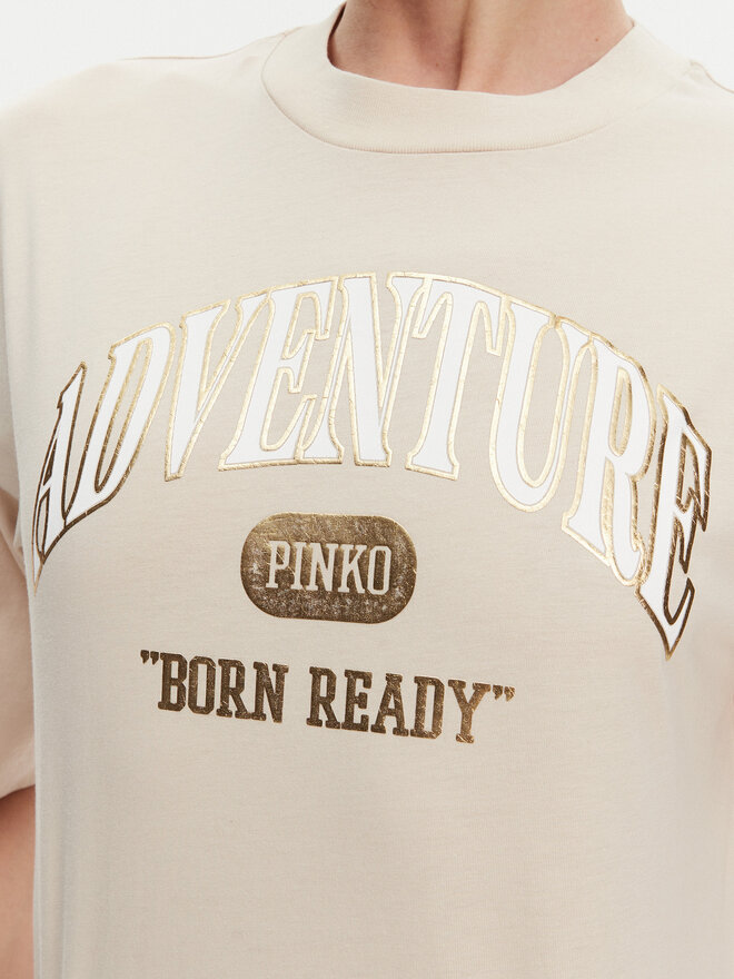 PINKO PINKO Футболка Niamey 104604 A2CS Бежевий Regular Fit