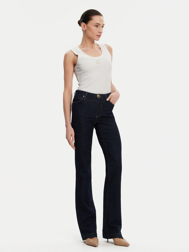 Fracomina Fracomina Felső FP25ST2001J40101 Fehér Slim Fit