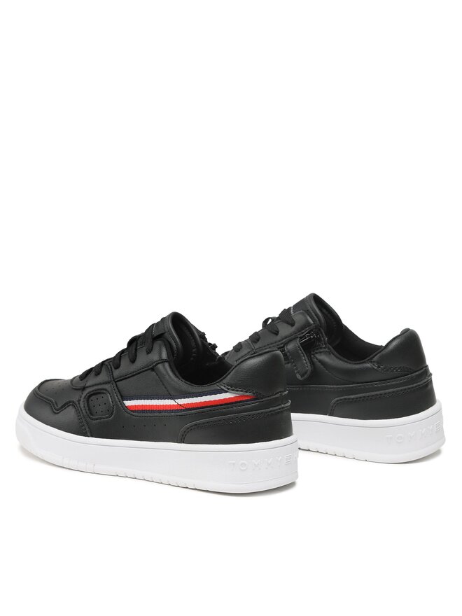 Tommy Hilfiger Снікерcи Tommy Hilfiger Stripes Low Cut Lace-Up Sneaker T3X9-32848-1355 S Чорний