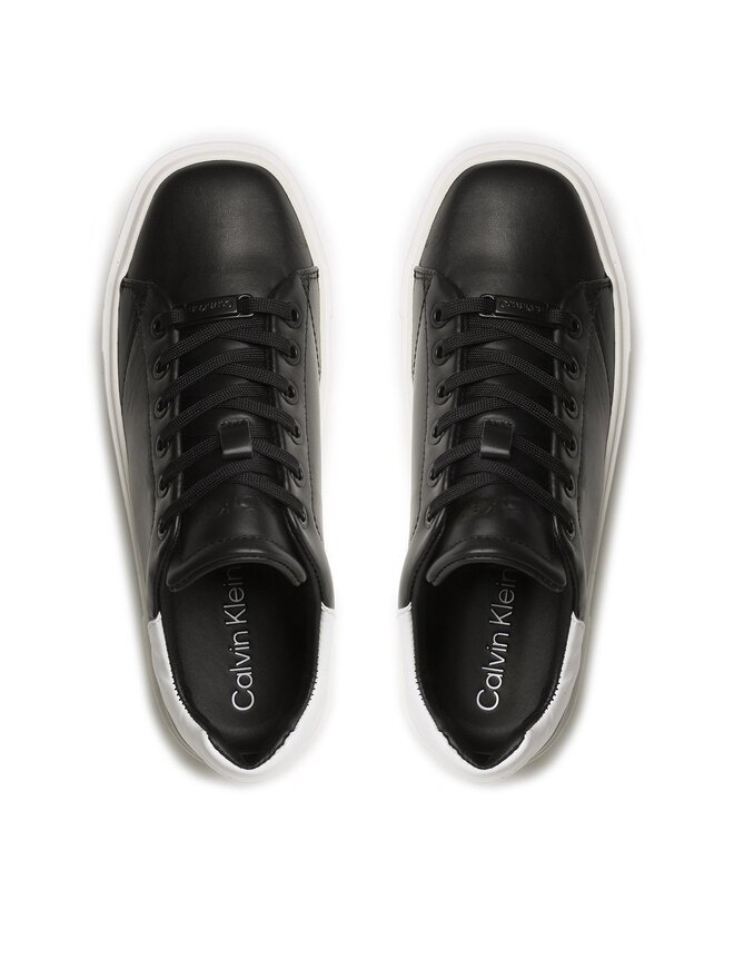 Calvin Klein Sneakersy Calvin Klein Squared Flatform Cupsole Lace Up HW0HW01775 Černá