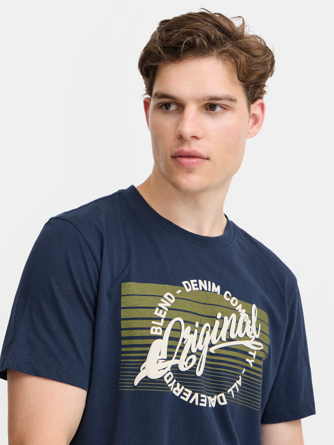 Blend Blend Póló 20717959 Sötétkék Regular Fit
