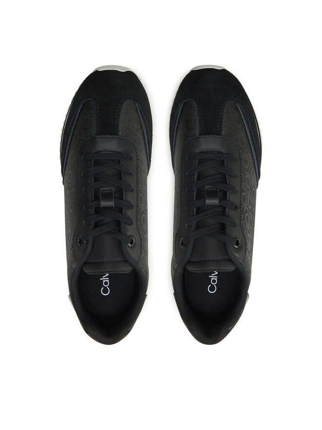 Calvin Klein Sneakersy Calvin Klein Runner Lace Up - Mono Mix HW0HW02294 Czarny