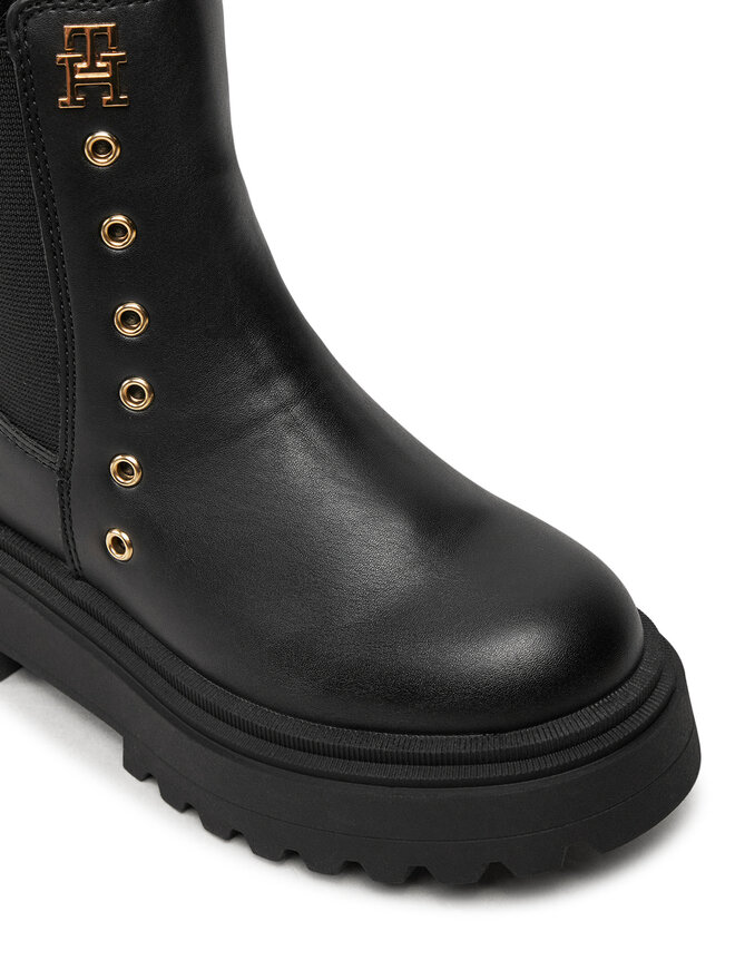 Tommy Hilfiger Botine Tommy Hilfiger Chelsea Boot T3A5-33578-1351 M Negru