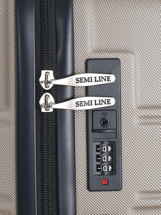 Semi Line Βαλίτσα Καμπίνας Semi Line T5760-2 Καφέ