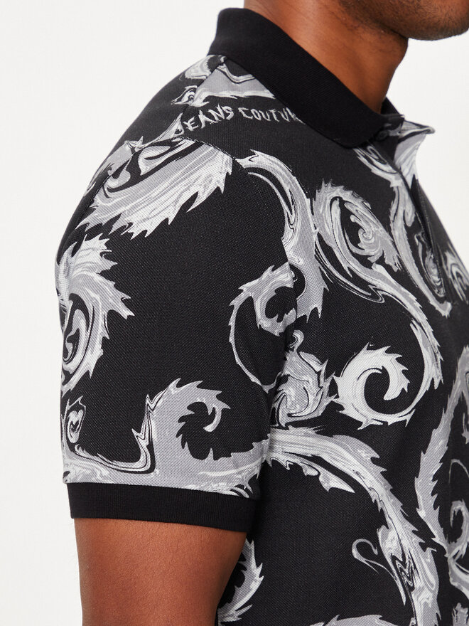 Versace Jeans Couture Versace Jeans Couture Poloshirt 77GAG6S0 Schwarz Regular Fit