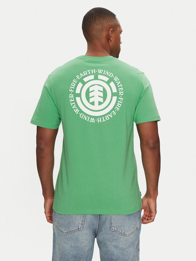 Element Element Camiseta ELYZT00490 Verde Regular Fit
