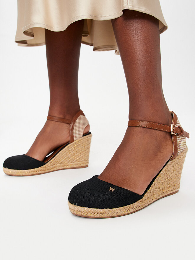 Wrangler Espadryle Wrangler Brava Women Wedge 20241056 Czarny