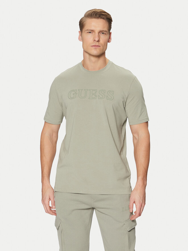 Guess Guess T-Shirt Z2YI11 J1314 Πράσινο Regular Fit
