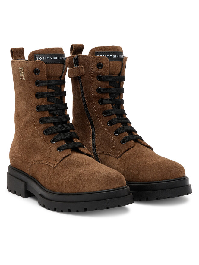 Tommy Hilfiger Bakancs Tommy Hilfiger Lace-Up Bootie T4A5-34024-1429 Barna