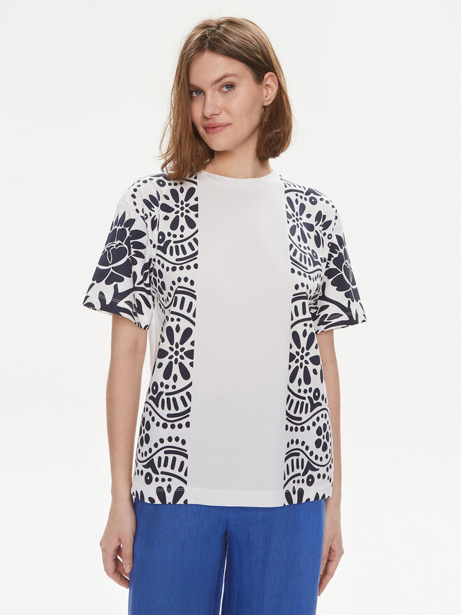 Weekend Max Mara Weekend Max Mara Camiseta Viterbo 2415971032 Blanco Loose Fit