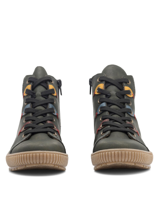 Rieker Schnürschuhe Rieker N0711-54 Grün