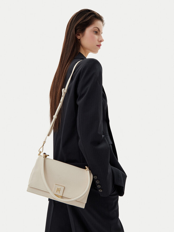 Tommy Hilfiger Bolso Tommy Hilfiger Th Her Med Crossover AW0AW17216 Beis