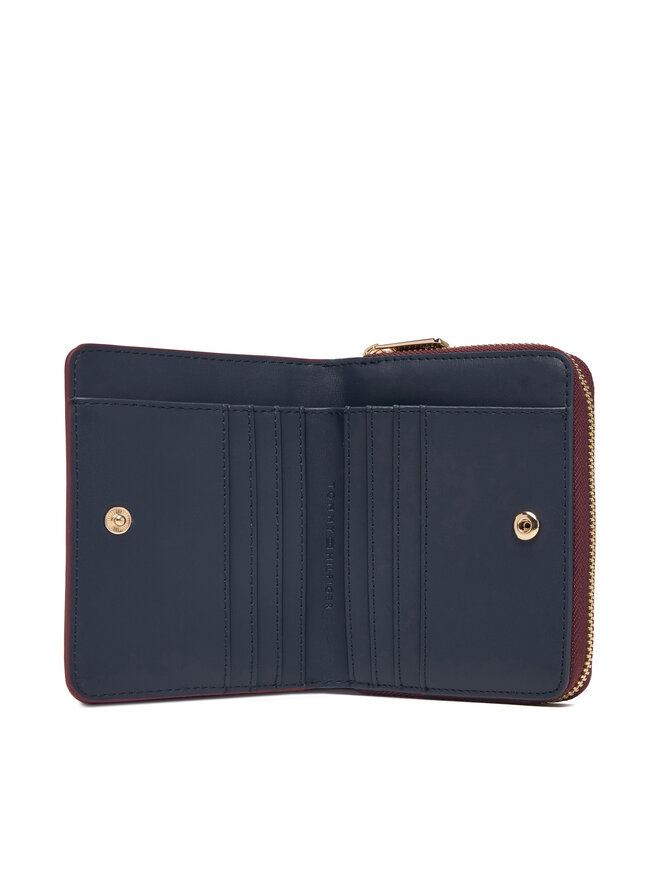 Tommy Hilfiger Geldbörse Tommy Hilfiger Th Icon Med Za Flap AW0AW17742 Dunkelrot