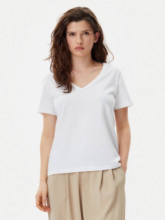 Gap Gap Marškinėliai 740140-02 Balta Regular Fit