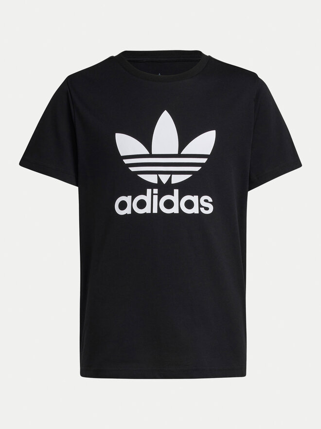 adidas adidas Marškinėliai adicolor Trefoil IY7421 Juoda Regular Fit