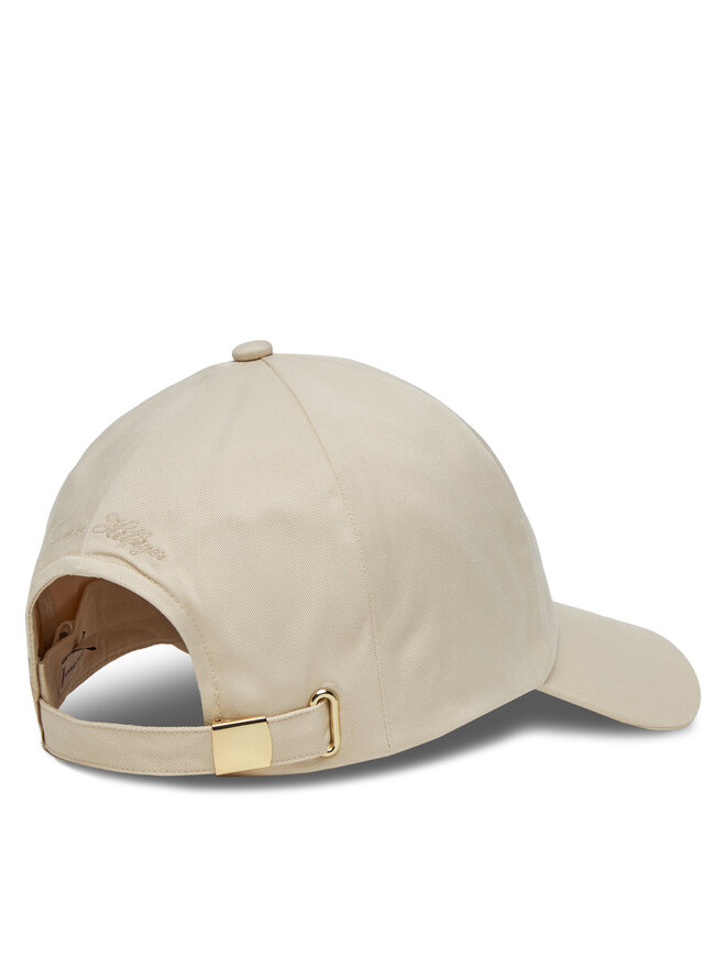 Tommy Hilfiger Шапка с козирка Tommy Hilfiger Elevated Chic Soft Cap AW0AW17138 Екрю