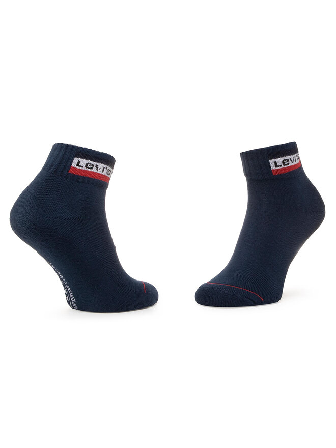 Levi's® Set de 2 perechi de șosete medii unisex Levi's® 37157-0147 Bleumarin