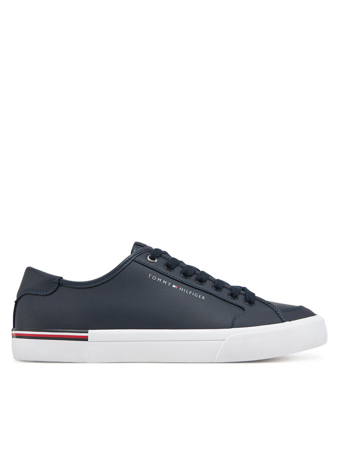 Tommy Hilfiger Sportcipők Tommy Hilfiger Core Corporate Vulc Leather FM0FM05399 Sötétkék