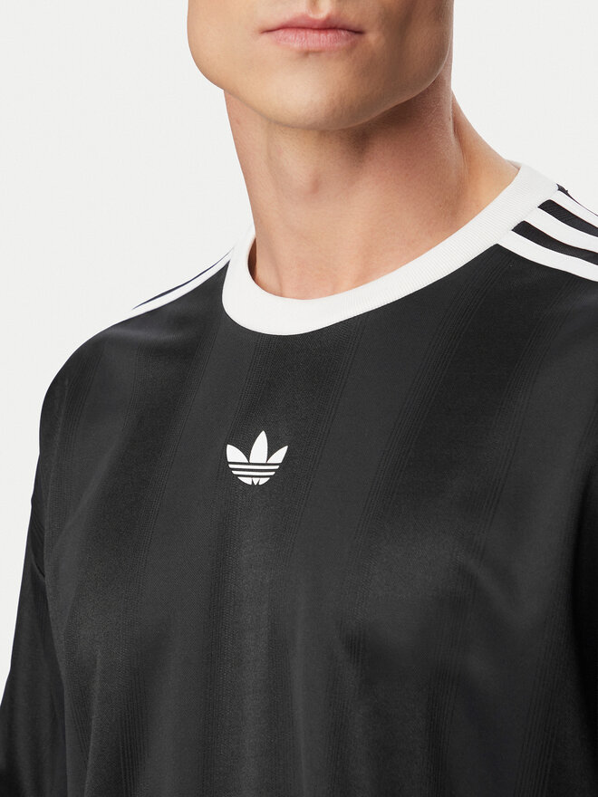 adidas adidas T-Shirt adicolor Jacquard KD5830 Schwarz Loose Fit