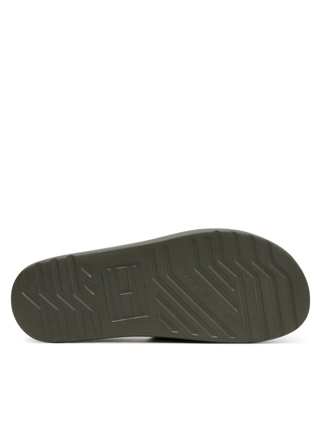 Tommy Hilfiger Šľapky Tommy Hilfiger Dual Density Hilfiger Pool Slide FM0FM05430 Kaki