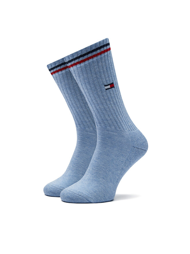 Tommy Hilfiger Set de 2 perechi de șosete lungi de damă Tommy Hilfiger 701228176 Albastru