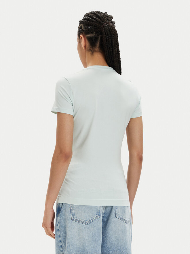 Guess Guess Marškinėliai W4GI24 J1314 Žydra Slim Fit