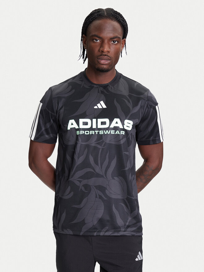 adidas adidas Marškinėliai Common Goal JW0247 Juoda Regular Fit