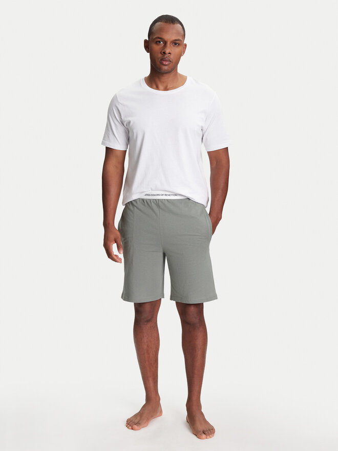 United Colors Of Benetton United Colors Of Benetton Pyjamashorts 30964900D Grau Regular Fit