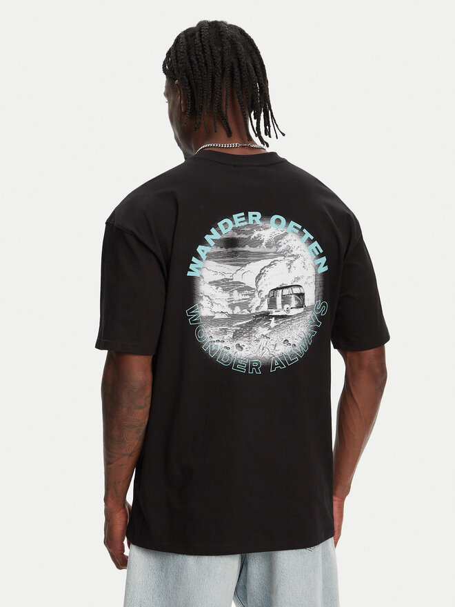 Hunter Hunter T-shirt Rasputin HARM0057251 Crna Relaxed Fit