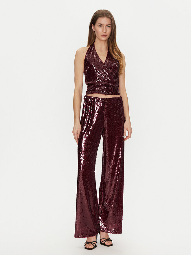 Haveone Haveone Топ RGE-M035 Бордовий Regular Fit