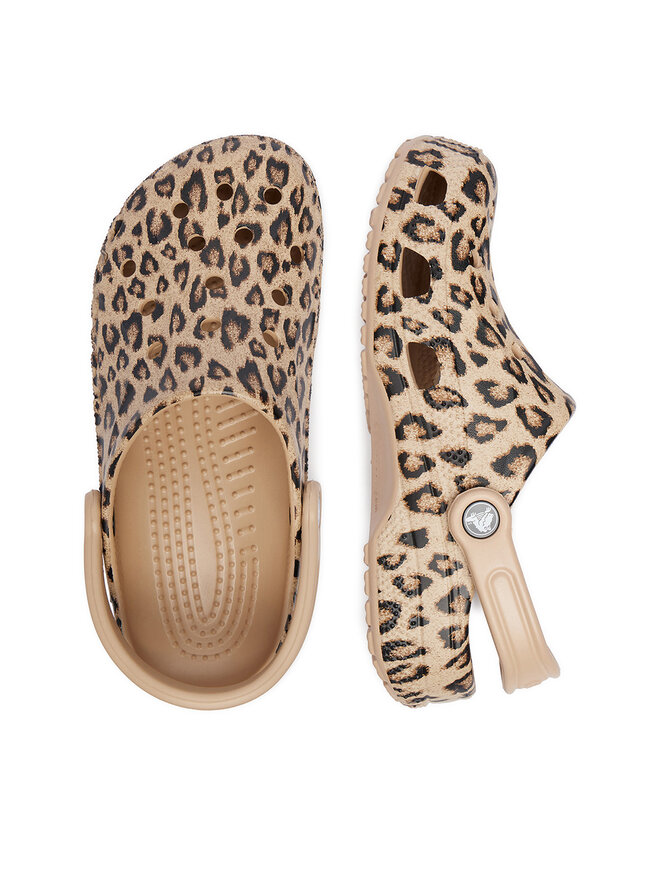 Crocs Pantoletten Crocs C-BAYA SEASONAL PRINTED CLOG 206230-2UA Braun