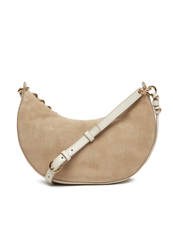 Tommy Hilfiger Kabelka Tommy Hilfiger Moon Leather Crossover Suede AW0AW17537 Béžová