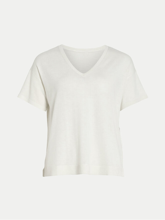 Vila Vila Camiseta Abella 14089540 Blanco Relaxed Fit
