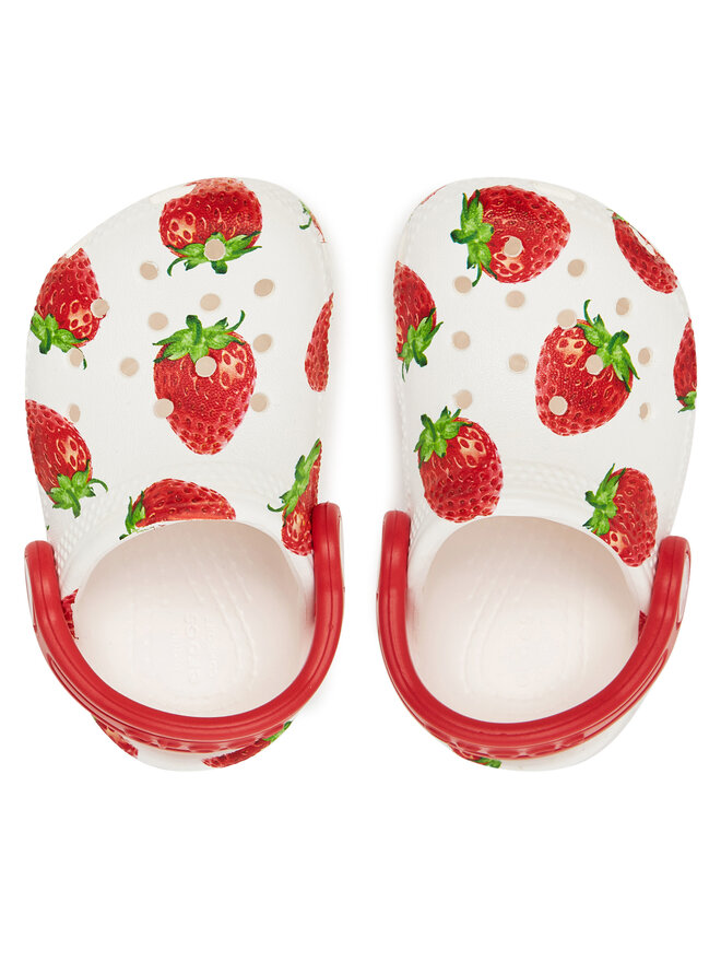 Crocs Шльопанці Crocs Toddler Classic Fresh Fruits Clog 211170 Білий