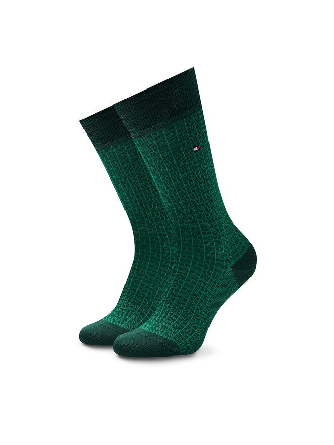 Tommy Hilfiger Calcetines altos para hombre Tommy Hilfiger 701230606 Verde