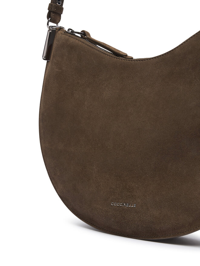 Coccinelle Handtasche Coccinelle QKG Coccinellesunup Suede E1 QKG 13 02 01 Khakifarben