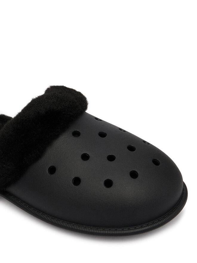 Crocs Hausschuhe Crocs Classic Fuzz Scuff 212143 Schwarz