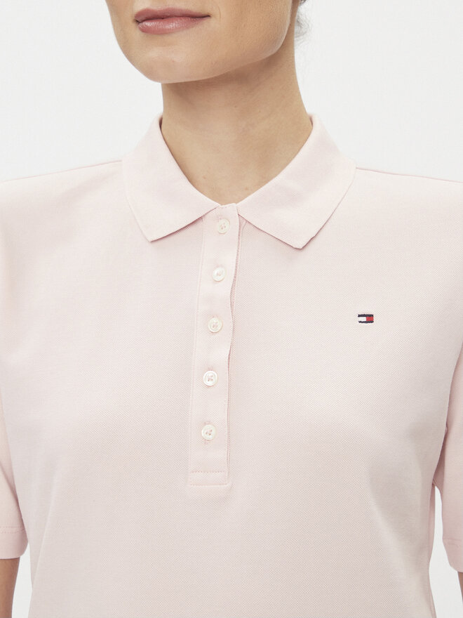 Tommy Hilfiger Tommy Hilfiger Pólóing 1985 WW0WW37820 Rózsaszín Regular Fit