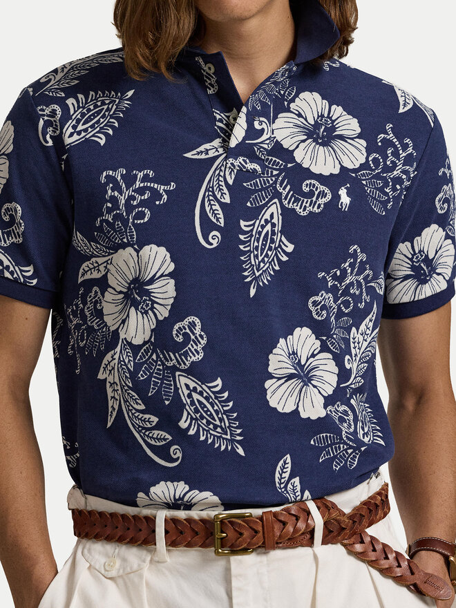 Polo Ralph Lauren Polo Ralph Lauren Poloshirt 710956684001 Dunkelblau Custom Slim Fit